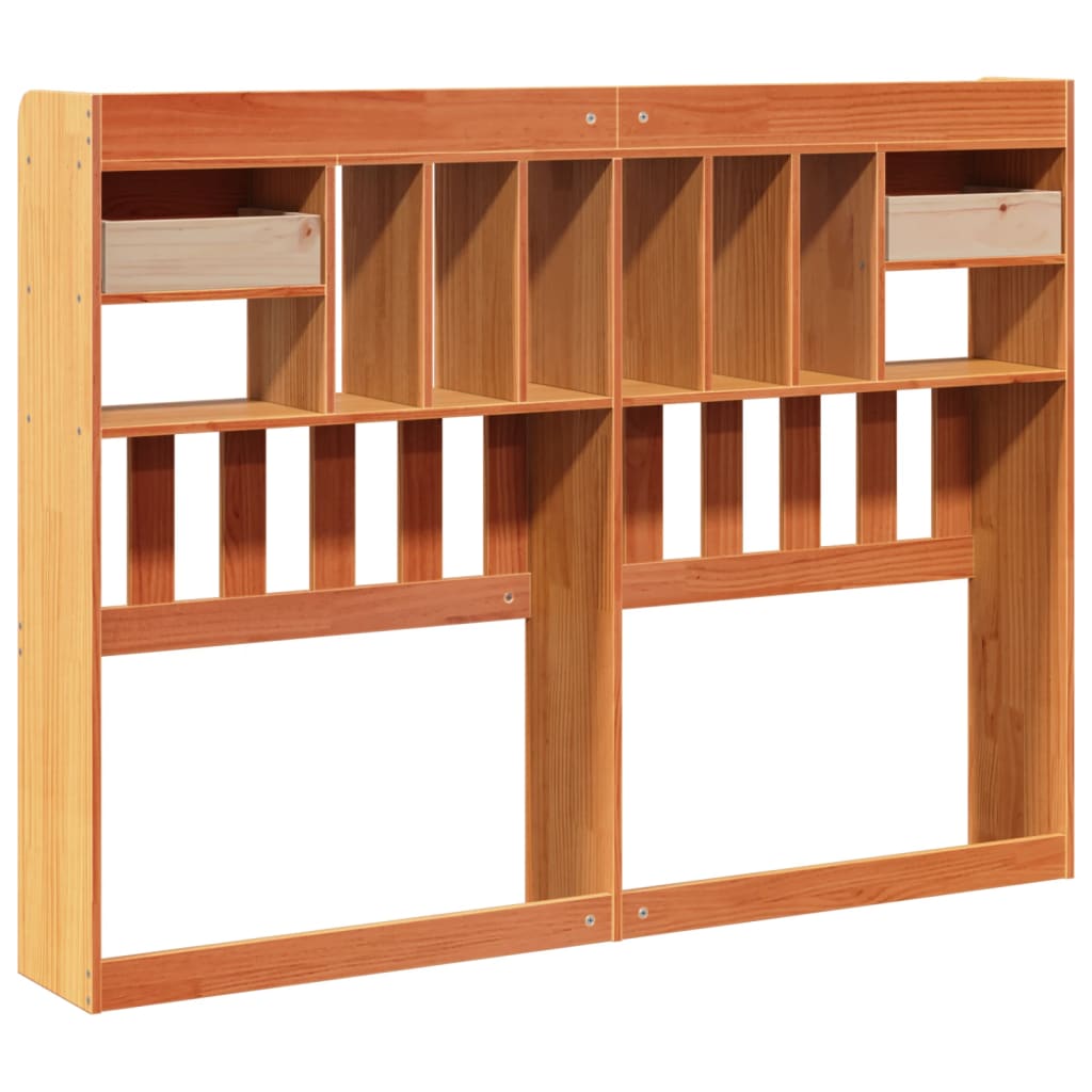 Kopfteil mit Stauraum Wachsbraun 150 cm Massivholz Kiefer
