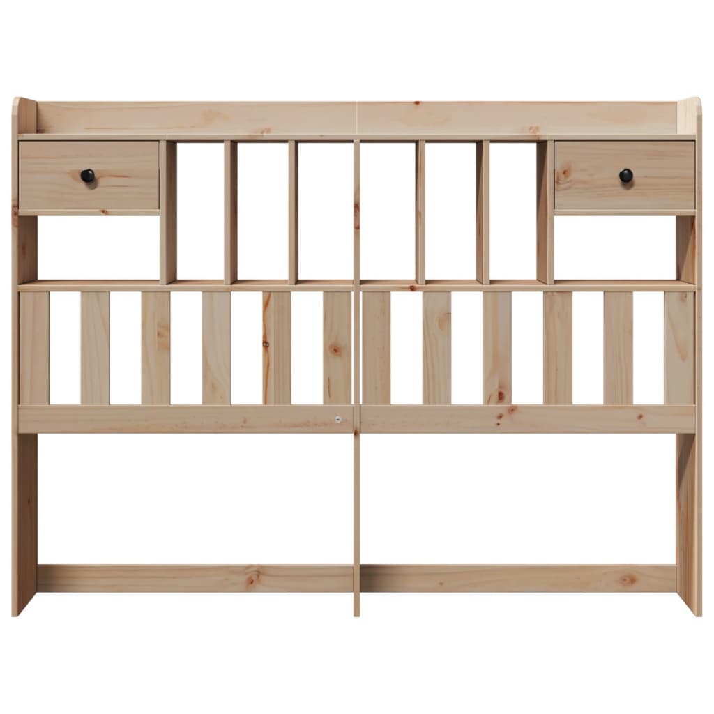 Kopfteil mit Stauraum 140 cm Massivholz Kiefer