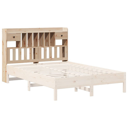 Kopfteil mit Stauraum 140 cm Massivholz Kiefer