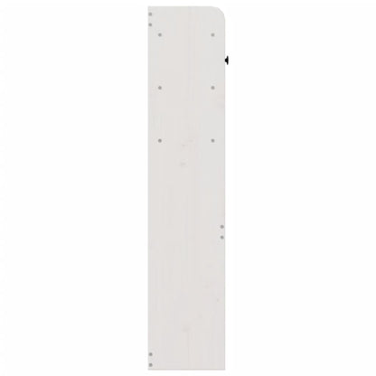 Kopfteil mit Stauraum Weiß 140 cm Massivholz Kiefer