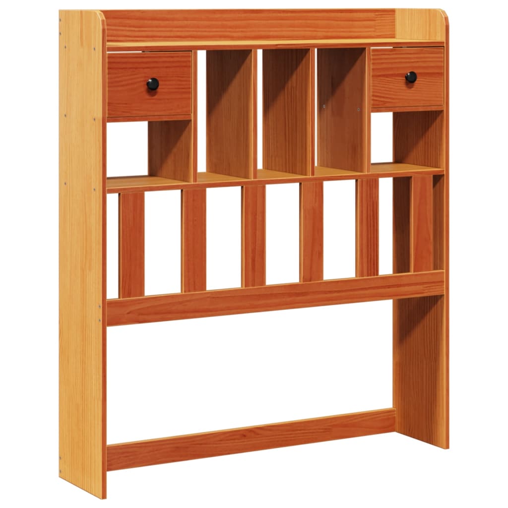 Kopfteil mit Stauraum Wachsbraun 100 cm Massivholz Kiefer