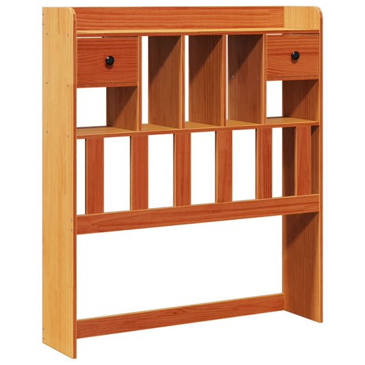Kopfteil mit Stauraum Wachsbraun 100 cm Massivholz Kiefer