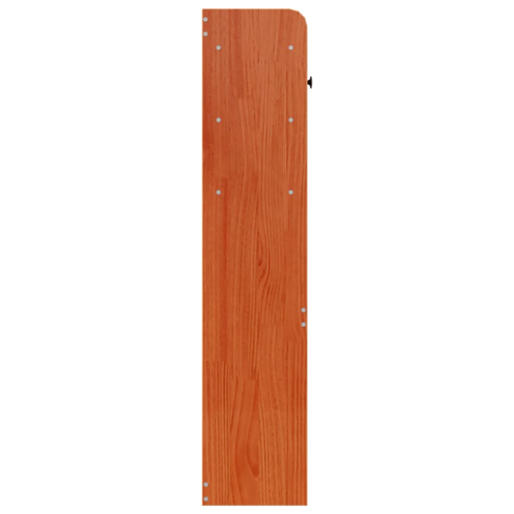 Kopfteil mit Stauraum Wachsbraun 100 cm Massivholz Kiefer