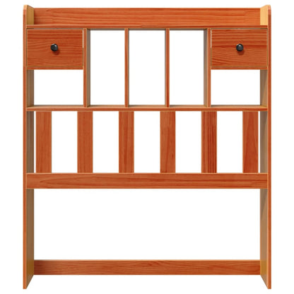Kopfteil mit Stauraum Wachsbraun 90 cm Massivholz Kiefer