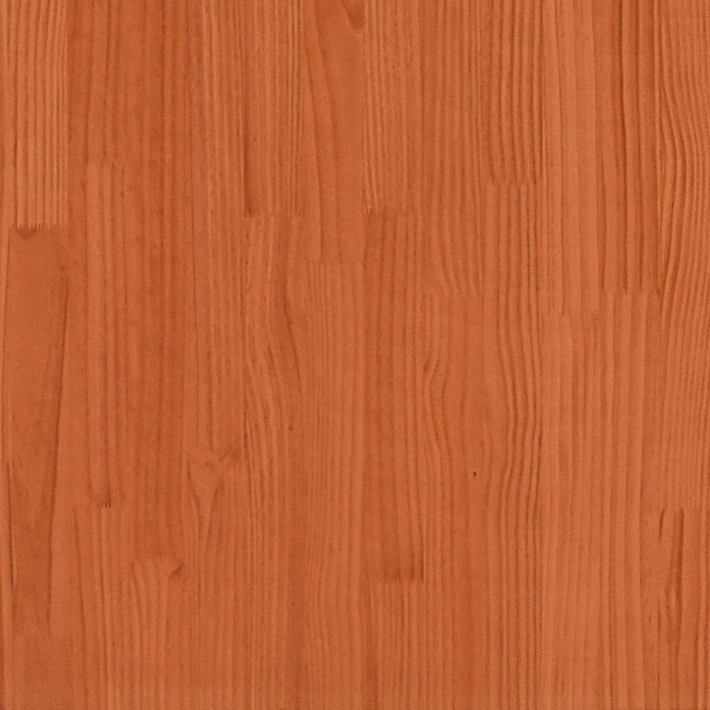 Kopfteil mit Stauraum Wachsbraun 75 cm Massivholz Kiefer