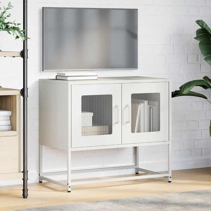 TV-Schrank Weiß 68x39x60,5 cm Kaltgewalzter Stahl