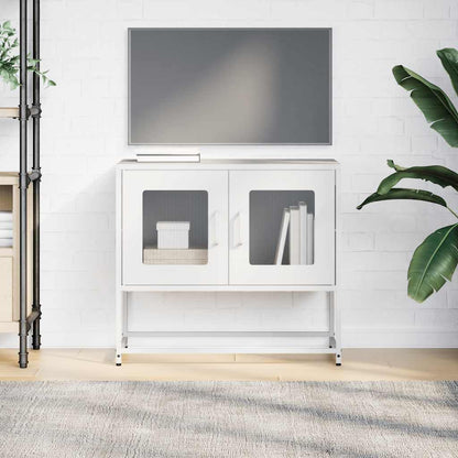 TV-Schrank Weiß 68x39x60,5 cm Kaltgewalzter Stahl
