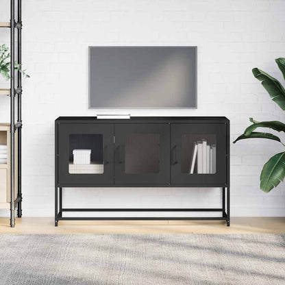 TV-Schrank Schwarz 100,5x39x60,5 cm Kaltgewalzter Stahl