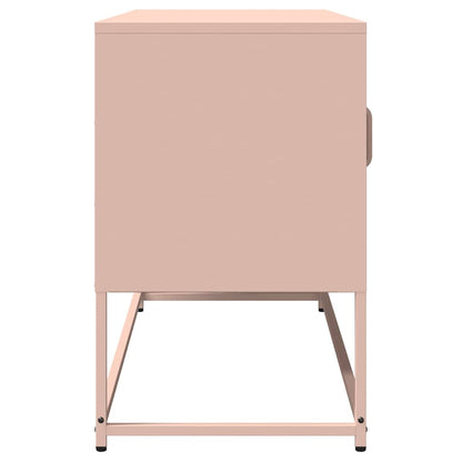 TV-Schrank Rosa 100,5x39x60,5 cm Kaltgewalzter Stahl
