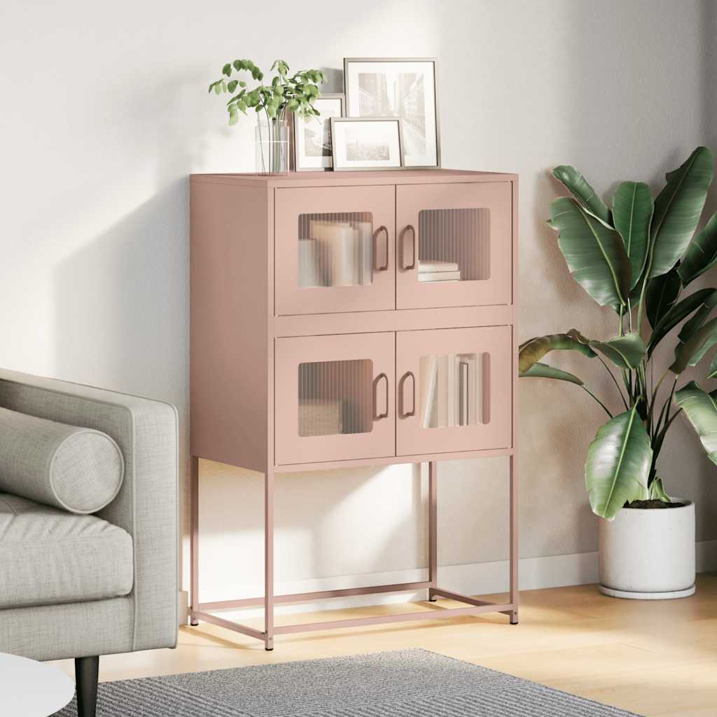 Highboard Rosa 68x39x107 cm Stål