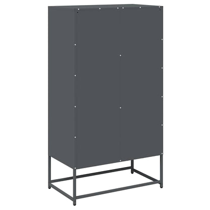 Highboard Anthrazit 68x39x123 cm Stahl