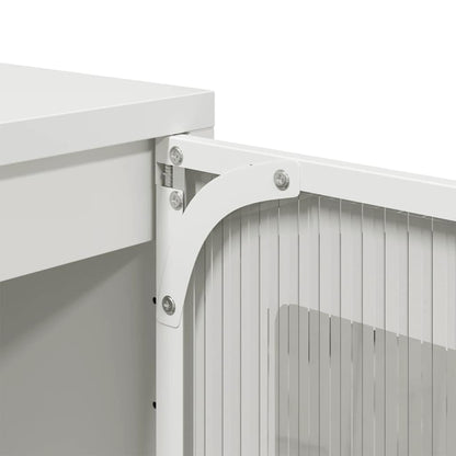 Highboard Hvid 68x39x111,5 cm Stål