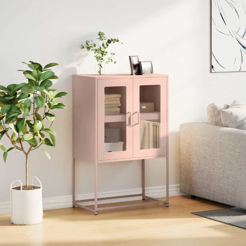 Highboard Rosa 68x39x107 cm Stål