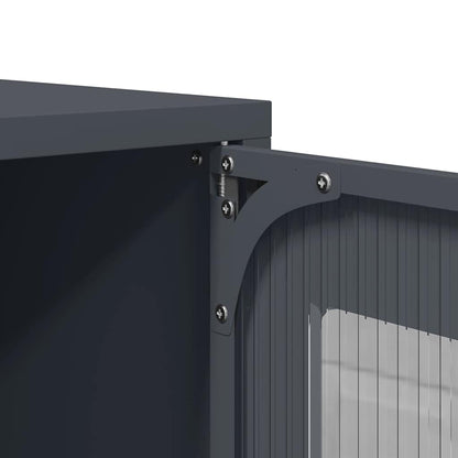 Highboard antracit 68x39x107 cm Stål