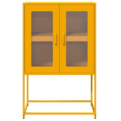 Highboard Sennep Gul 68x39x107 cm Stål