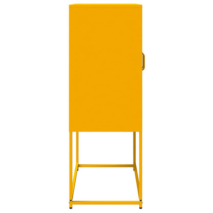 Highboard Sennep Gul 68x39x107 cm Stål