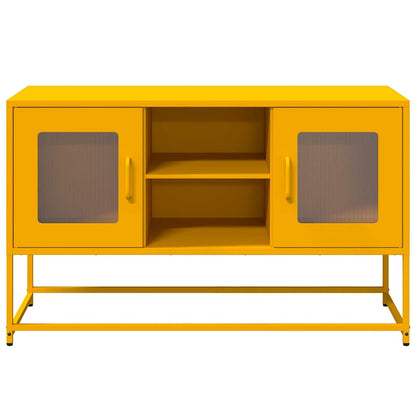 TV-skab Sennep Gul 100,5x39x60,5 cm Stål