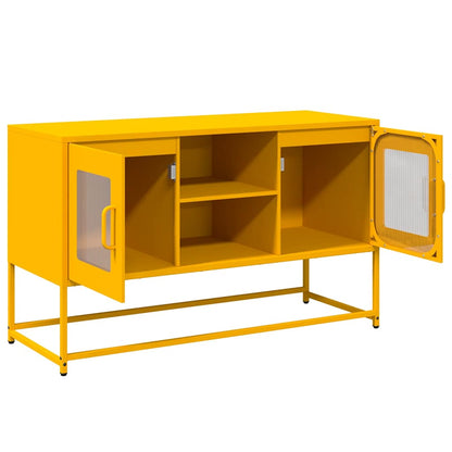 TV-skab Sennep Gul 100,5x39x60,5 cm Stål