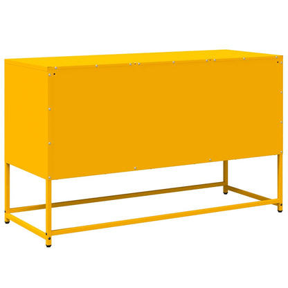 TV-skab Sennep Gul 100,5x39x60,5 cm Stål