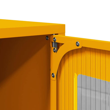 TV-skab Sennep Gul 100,5x39x60,5 cm Stål