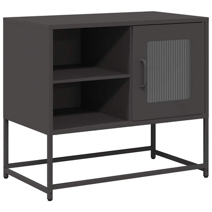 TV-skab Sort 68x39x60,5 cm Stål