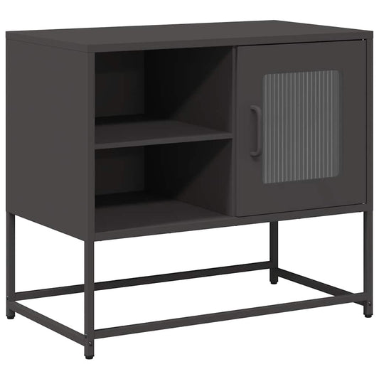 TV-skab Sort 68x39x60,5 cm Stål