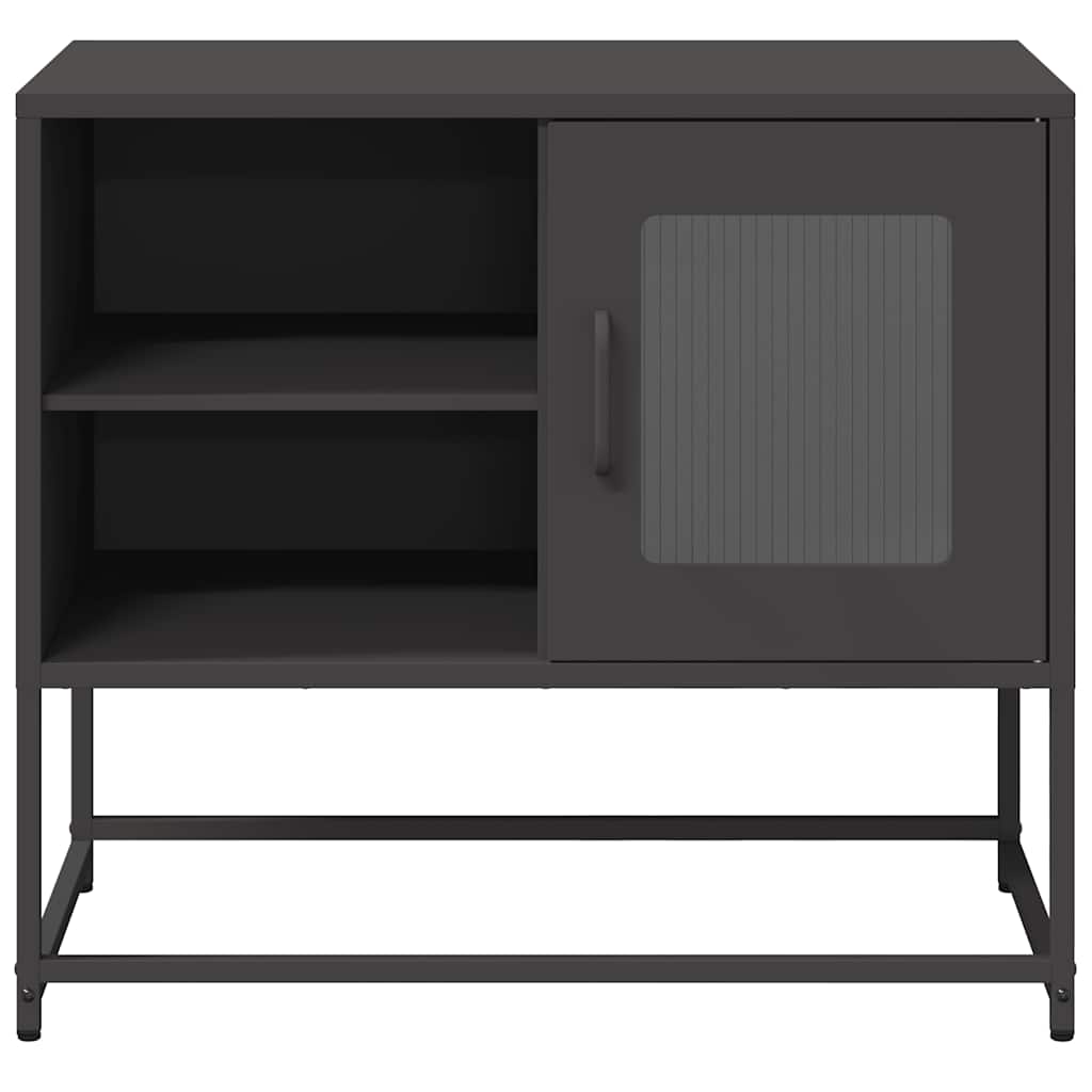 TV-skab Sort 68x39x60,5 cm Stål