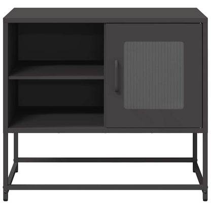 TV-skab Sort 68x39x60,5 cm Stål