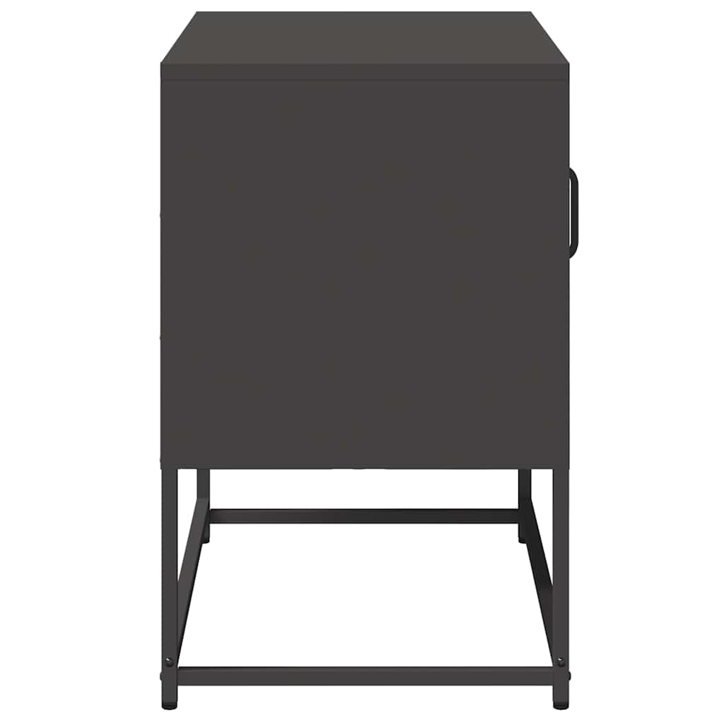 TV-skab Sort 68x39x60,5 cm Stål