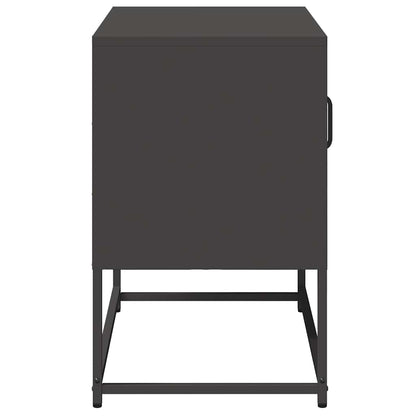 TV-skab Sort 68x39x60,5 cm Stål