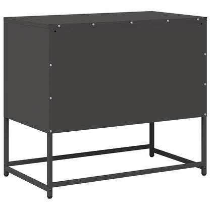 TV-skab Sort 68x39x60,5 cm Stål