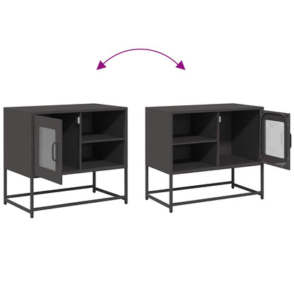 TV-skab Sort 68x39x60,5 cm Stål