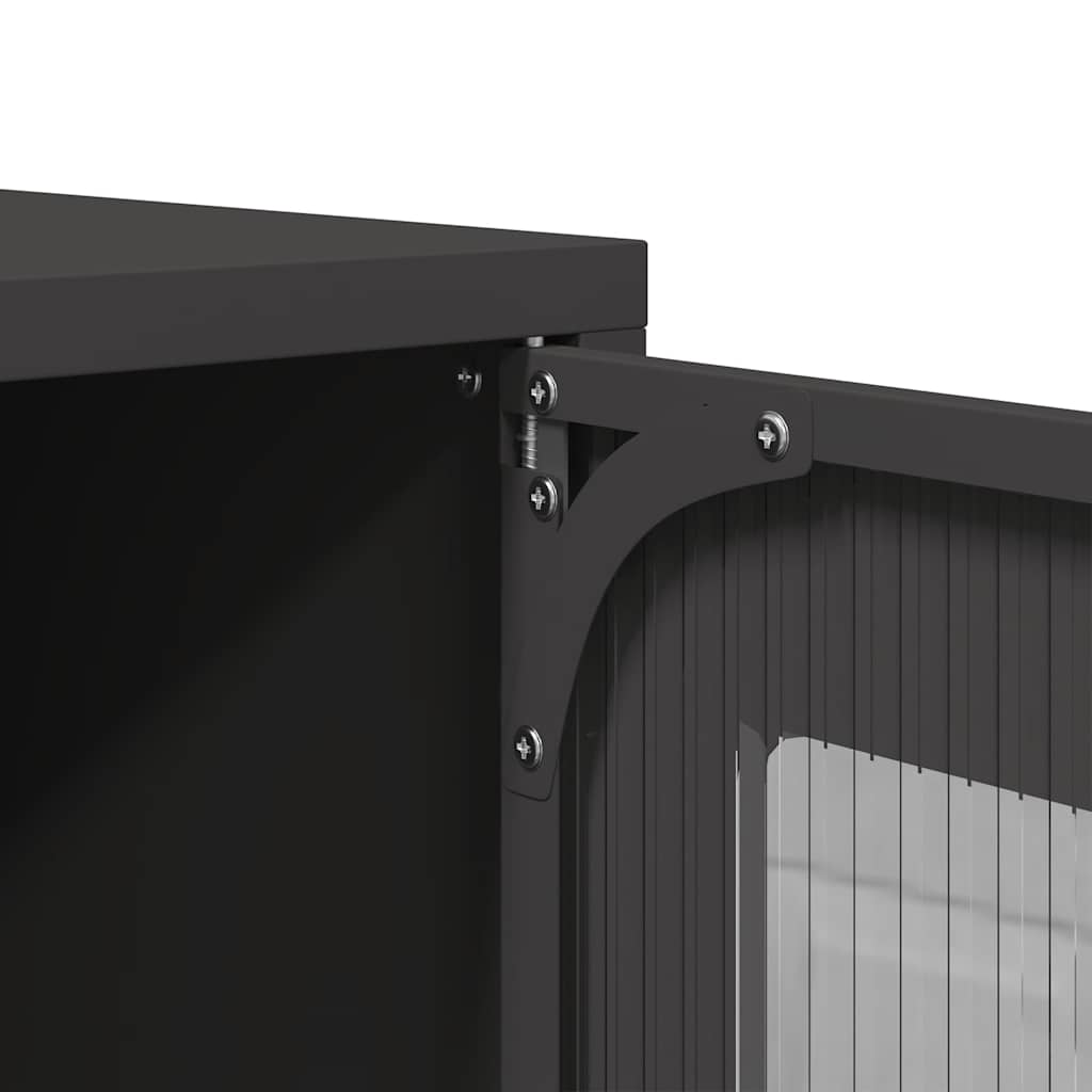 TV-skab Sort 68x39x60,5 cm Stål