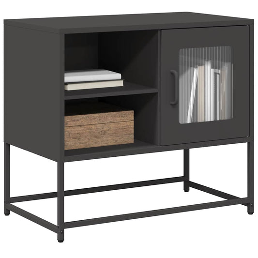 TV-skab Sort 68x39x60,5 cm Stål