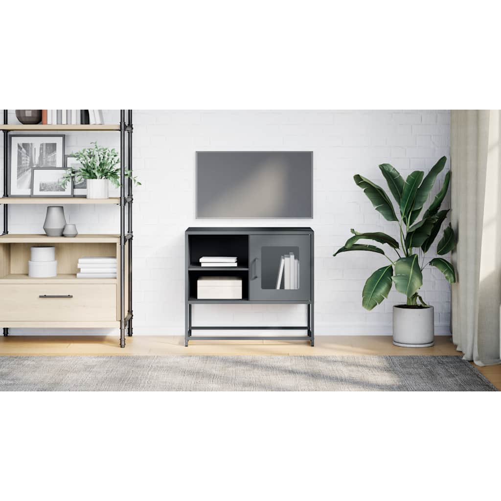 TV-Schrank Anthrazit 68x39x60,5 cm Stahl