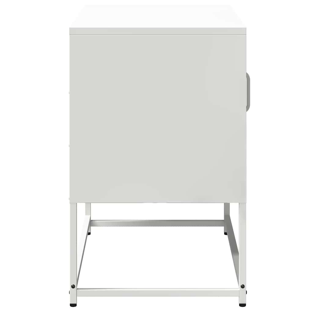 TV-Schrank Weiß 68x39x60,5 cm Stahl