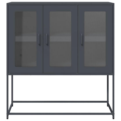 Sideboard Anthrazit 100,5x39x107 cm Kaltgewalzter Stahl