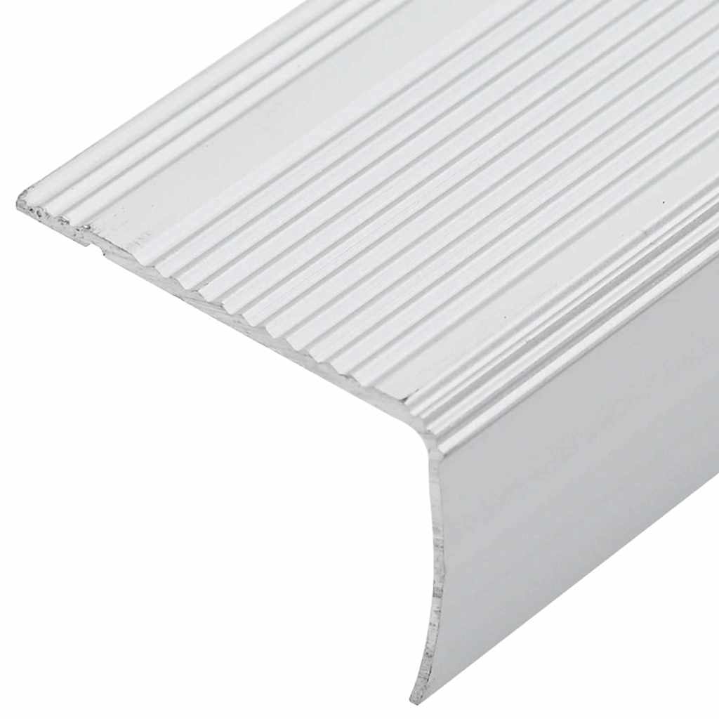 Treppenkantenprofile 10 pcs Silber 67 cm Aluminium
