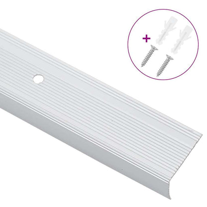 Treppenkantenprofile 10 pcs Silber 67 cm Aluminium
