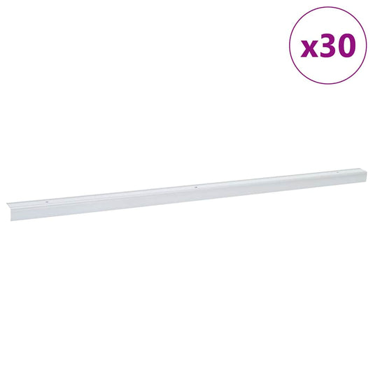 Treppenkantenprofile 30 pcs Silber 67 cm Aluminium