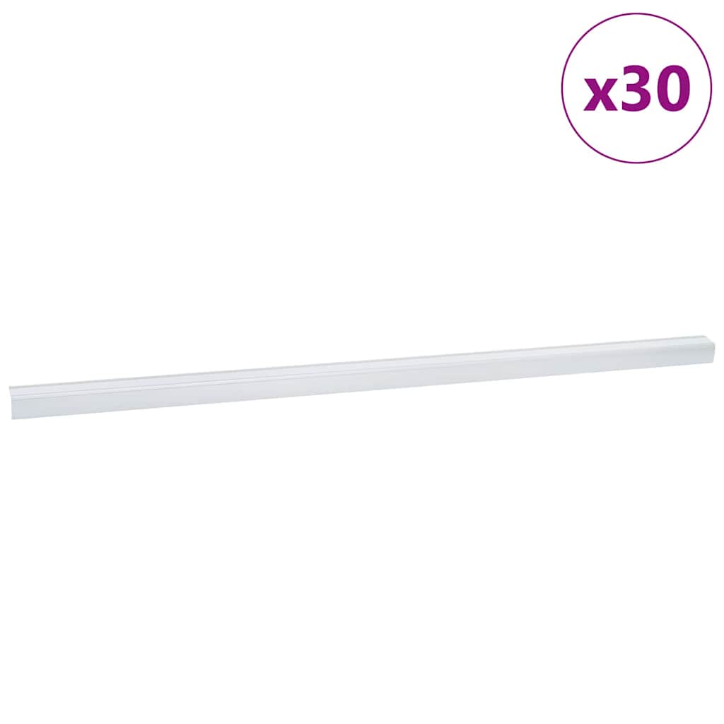 Treppenkantenprofile 30 pcs Silber 67 cm Aluminium