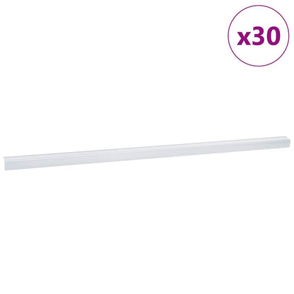 Treppenkantenprofile 30 pcs Silber 67 cm Aluminium