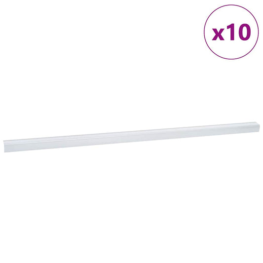 Treppenkantenprofile 10 pcs Silber 67 cm Aluminium