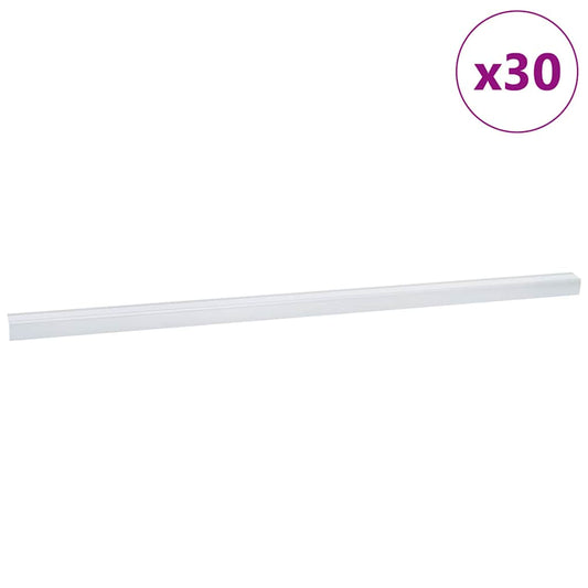 Treppenkantenprofile 30 pcs Silber 67 cm Aluminium