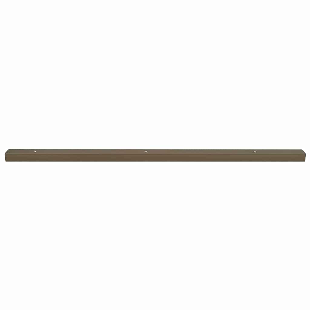 Treppenkantenprofile 10 pcs Braun 67 cm Aluminium