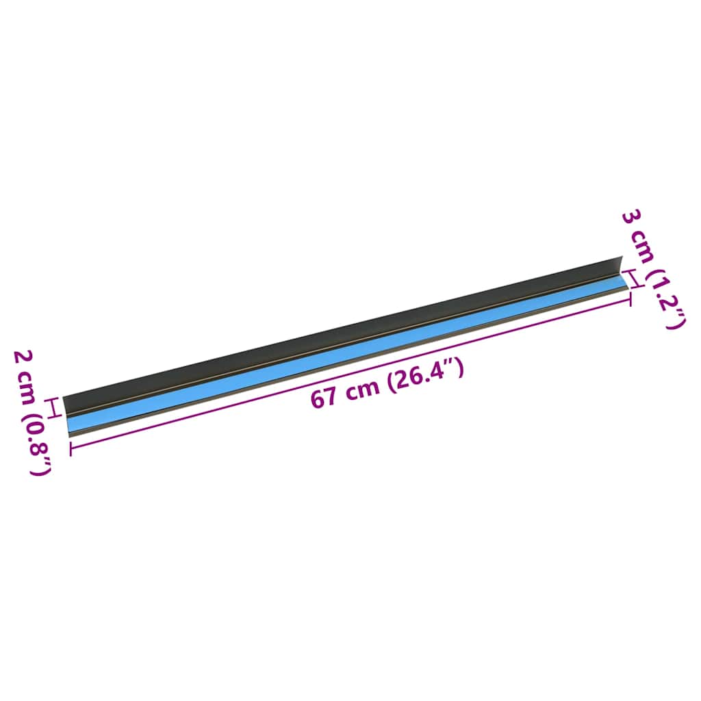 Treppenkantenprofile 30 pcs Champagner 67 cm Aluminium