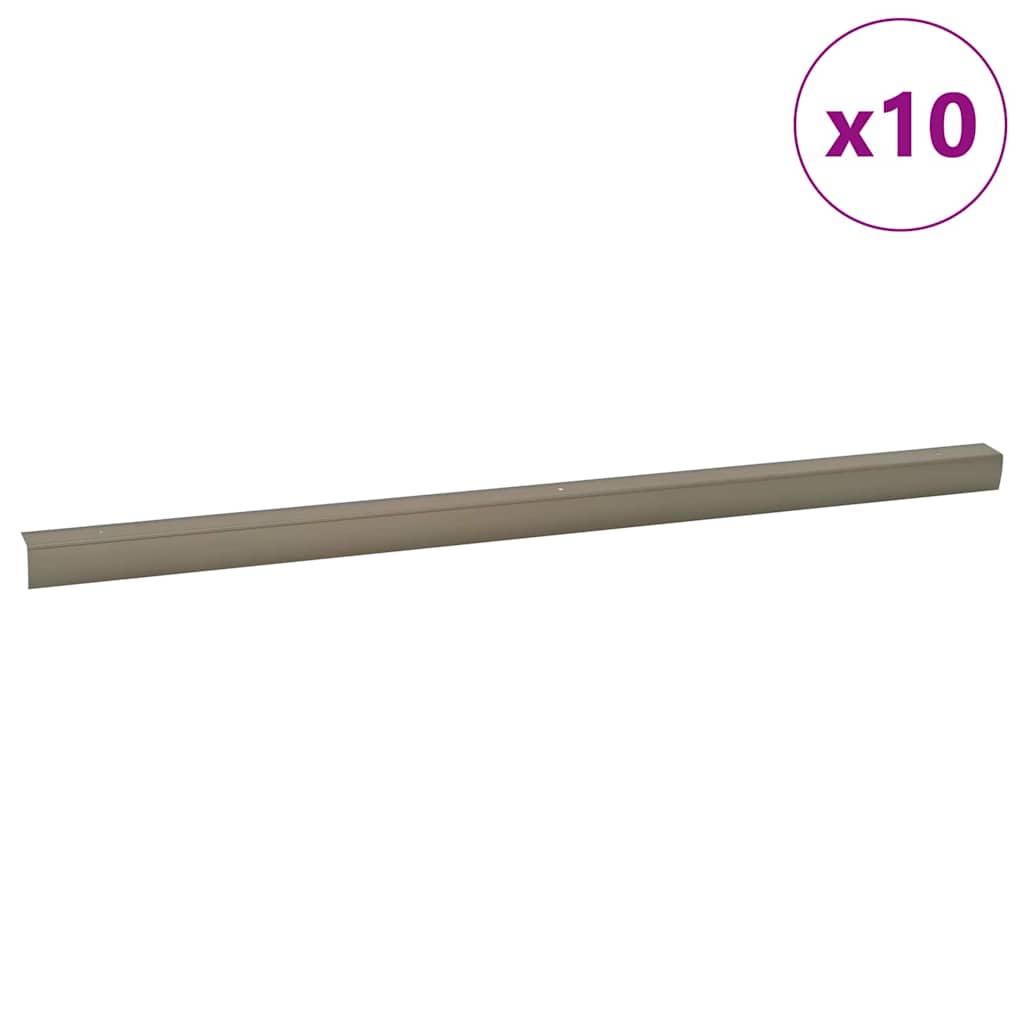 Treppenkantenprofile 10 pcs Champagner 67 cm Aluminium