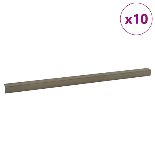 Treppenkantenprofile 10 pcs Champagner 67 cm Aluminium