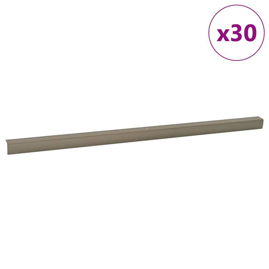 Treppenkantenprofile 30 pcs Champagner 67 cm Aluminium