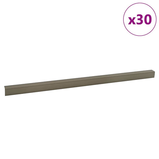 Treppenkantenprofile 30 pcs Champagner 67 cm Aluminium